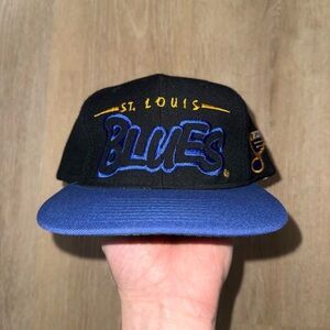 Vintage St. Louis Blues Starter Graffiti SnapBack Hat